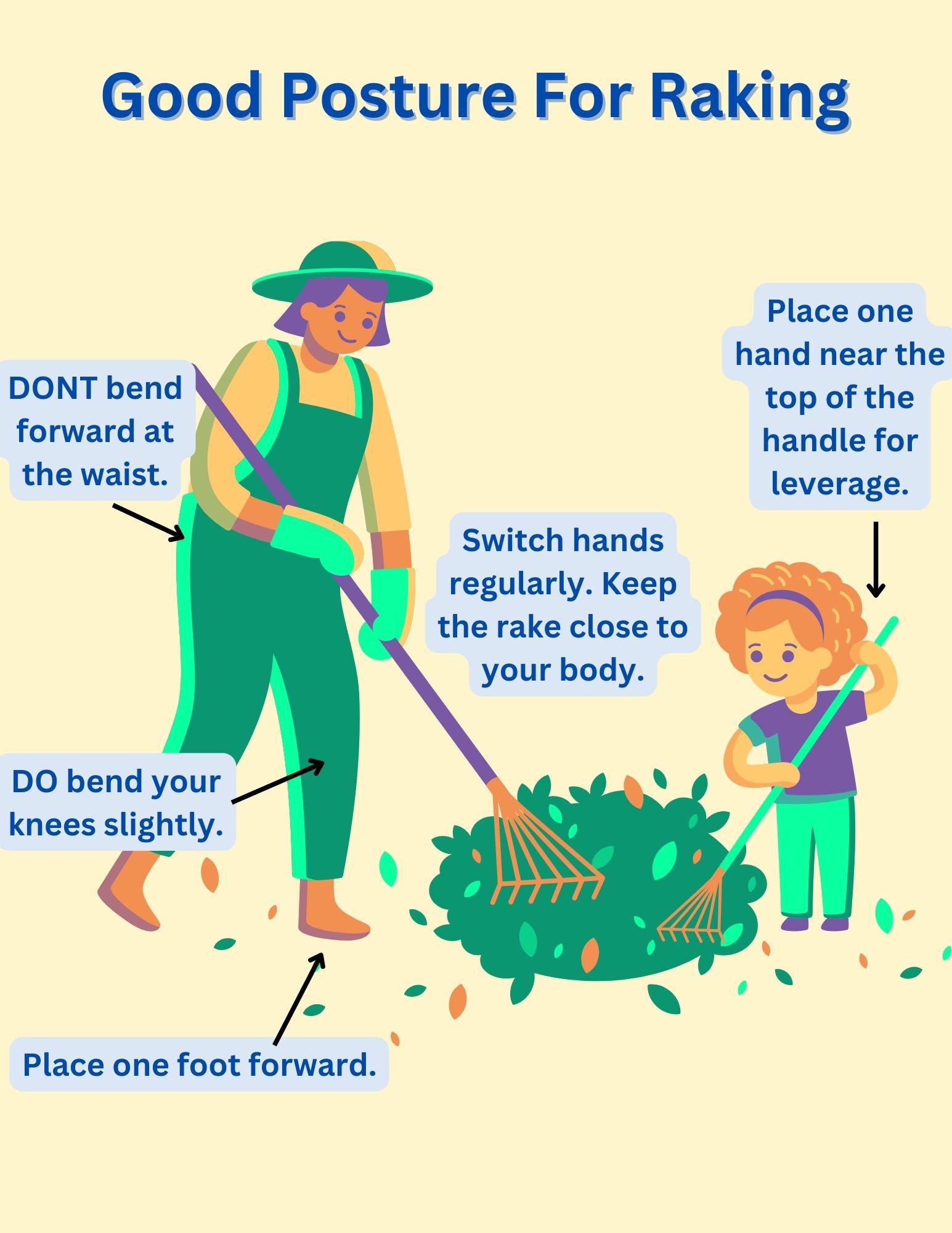 Good Posture for Raking
